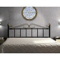 Black/ Brass Queen/ Full-size Combo Headboard