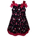 Bonnie Jean Navy Blue Polka Dot Toddler Dress