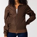 American Apparel Unisex Coffee Brown Nylon Taffeta Windbreaker