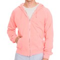 American Apparel Unisex Fluorescent Coral Highlighter California Fleece Zip Hoodie