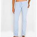 American Apparel Women's Baby Blue California Fleece Straight Leg Pants