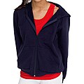 American Apparel Girls Navy California Fleece Zip Hoodie (Size 10)