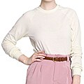 American Apparel Unisex Creme Pique Raglan Pullover Top