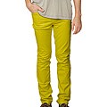 American Apparel Unisex Neon Olive Stretch Cotton Twill Slim Pants