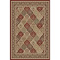 Red and Brown Area Rug (2' x 3')