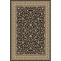 Black and Ivory Area Rug (2' x 3')