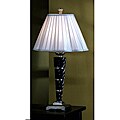 Dark Brown and Pewter Transitional Table Lamp