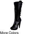 Two Lips Women's 'Torrent' Knee High Buckle-embellished Boots FINAL SALE