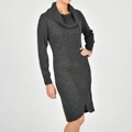 Lennie for Nina Leonard Women's Cowlneck Sweater Dress