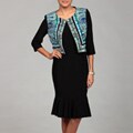 Julian Taylor Women's Blue/ Black Jacket Dress