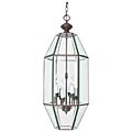 Six Light Dark Brick Pendant