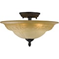 Venetian Bronze Oxford 5-light Semi-flush Mount Ceiling Light