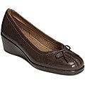 A2 by Aerosoles Women's 'Totem Pole' Dark Brown Slip-on Wedges