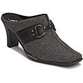 A2 by Aerosoles Women's 'Snapezoid' Dark Grey Combo Mules