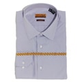 Enzo Tovare Men's Blue Checked Cotton Dress Shirt
