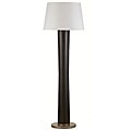 One Light Walnut Wood Floor Lamp