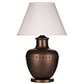 One Light Weathered Bronze Table Lamp