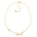 Disney Goldplated Clear Glass 'Wish' Necklace