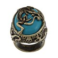 Disney Antiqued Goldplated Faux Turquoise Ring