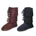 I-Comfort Women's Fringe Microsuede Boots