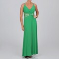Ignite Evenings Women's Illusion Waist Evening Gown