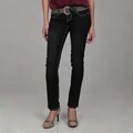 VIP Jeans Junior's Twist Belt Straight Leg Jeans