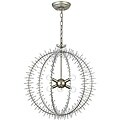 Grace 6 light Silver Leaf Finish Chandelier