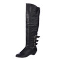 Madden Girl Women's 'Zexter' Black Buckle Boots FINAL SALE