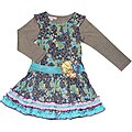 Beetlejuice London Girl's Floral Ruffle Dress