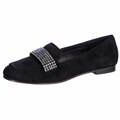 Steven by Steve Madden Women's 'Moodi' Black Suede Rhinestone Oxfords