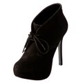 Steven Women's 'Princey' Black Platform Booties