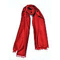 Super Fine Cashmere/ Silk Maroon Stole