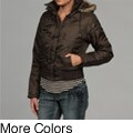 Levine Classic Junior's Faux Fur Toggle Closure Bomber Jacket FINAL SALE