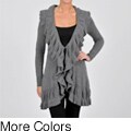 Cullen Women's Cashmere-blend Ruffle Front Cardigan