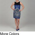 Sangria Women's Paisley Print Sleeveless Dress