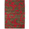 Handmade Sabrina Brown New Zealand Blend Wool Rug (8' x 10')