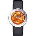 Hush Puppies Women's Orange Dial Leather Strap Watch