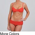 Anne Cole Women's Underwire Bra Top/Fold-over Hipster Bikini