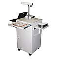 Luxor Gray Multimedia Cart with Locking Cabinet