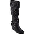 Madden Girl by Steve Madden 'Umpiree' Slouchy Buckle Wedge Boots