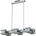 Triarch International Deco 6-Light Brushed Steel Island Light
