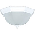 Two Light White Flush Mount