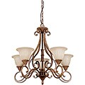 Five Light Sienna Hi-lite Chandelier