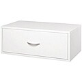 freedomRail Double Hang O-Box White 1-Drawer Shelf