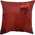 Macquarie Burgundy Abstract Decorative Pillow