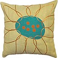 Rockhampton Yellow/ Blue Flower Decorative Pillow