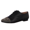 Steve Madden Women's 'Tapps' Black Multi Studded-toe Oxfords