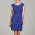 Spense Women's Ribbed 3-button Dress