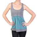 Ci Sono by Journee Junior's Sleeveless Empire Waist Scoop Neck Tunic