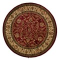 Classic Keshan Claret Red Area Rug (7'10 Round)